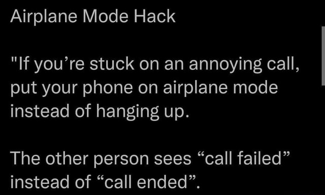 phone stuck in airplane mode