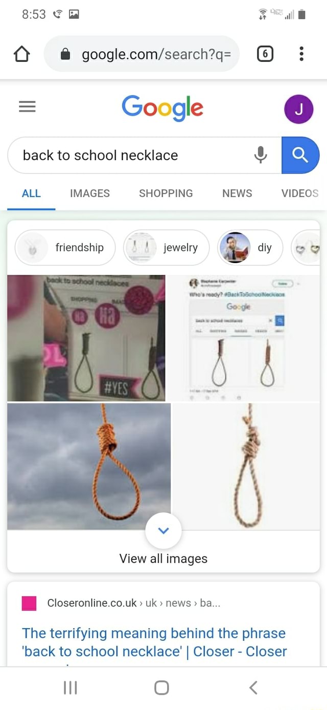 Google Back To School Necklace 4 Db The Terrifying Meaning Behind The Phrase Pack To School Necklace I Closer Closer Ifunny