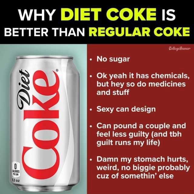 Is Diet Coke Better For You Than Normal Coke