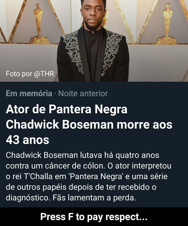 Foto Por Em Memória Noite Anterior Ator De Pantera Negra Chadwick Boseman Morre Aos 43 Anos