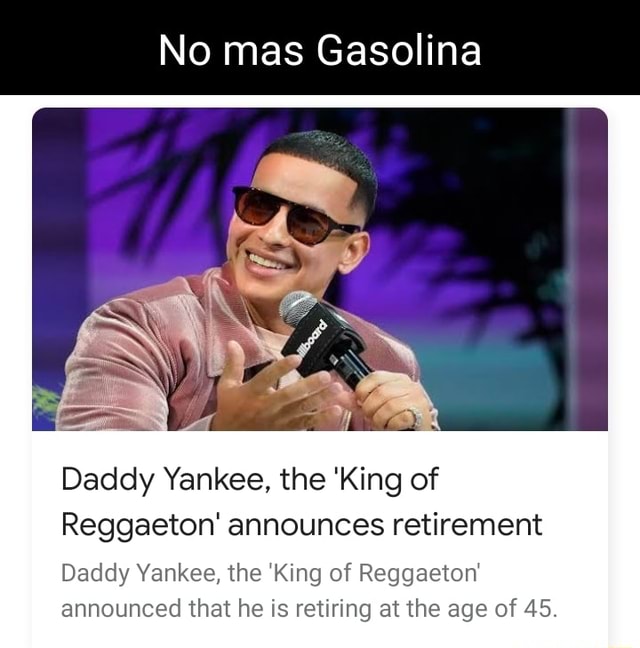 Daddy Yankee, the Reggaeton Star Known for 'Gasolina,' Is Retiring