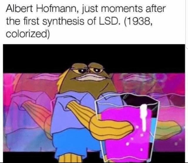 Albert Hofmann, just moments after the first synthesis of LSD. (1938