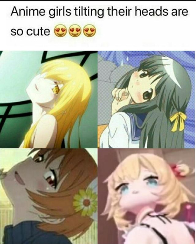 Anime girls tilting their heads are so cute - iFunny Brazil