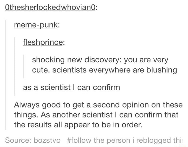 Othesherlockedwhoviano Meme punk Shocking New Discovery You Are Very 