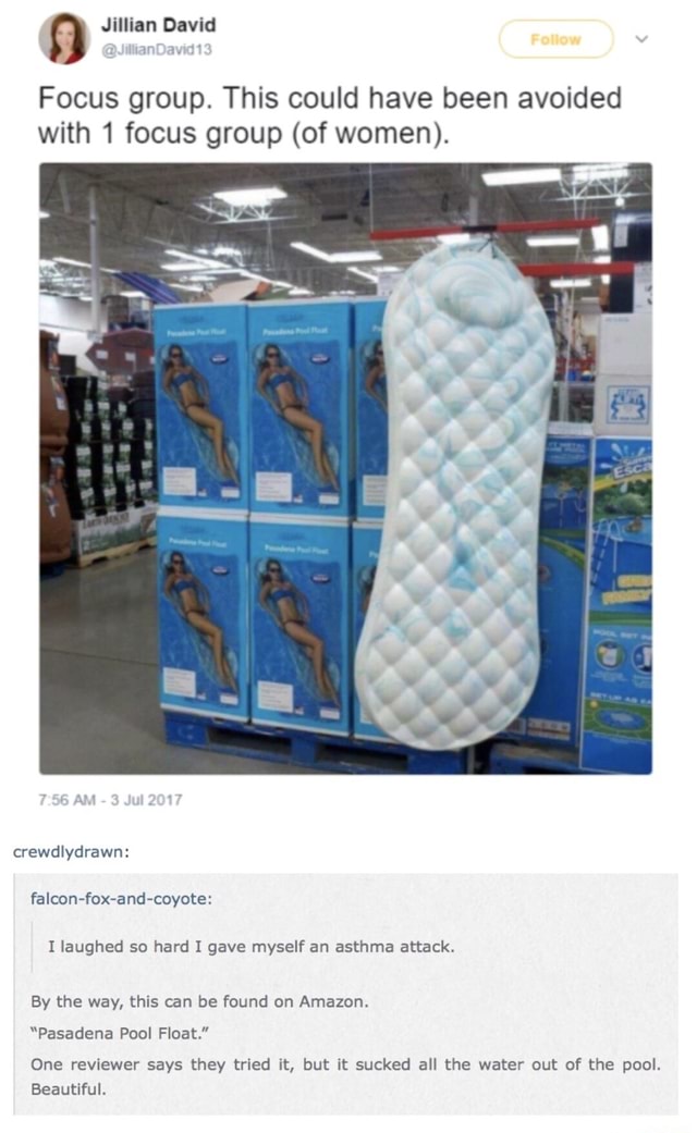 9 Jillian David Focus group. This could have been avoided with 1 focus