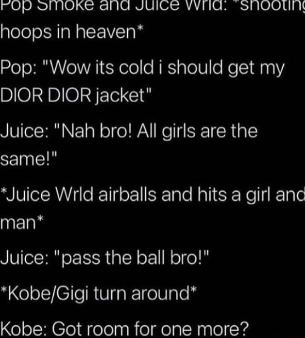 FOP SMOKE JUICE hoops in heaven* Pop "Wow its cold i should get my