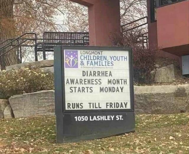 LONGMONT TLDREN, YOUTH FAMILIES DIARRHEA AWARENESS MONTH STARTS MONDAY