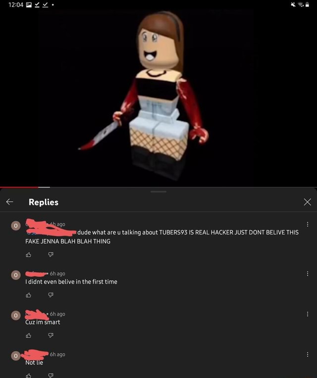 somedumbmilkingiquistdumb8yearoldscore milking Jenna even tho its a fake  hacker : r/robloxcringe_