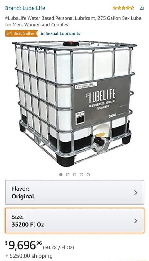 personal lubricant gallon YES® Lubricants