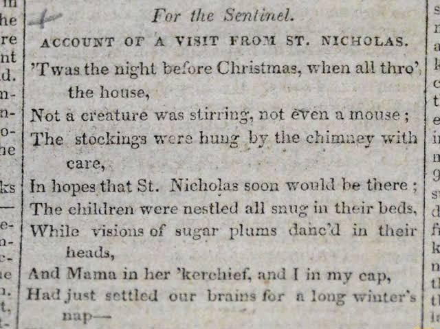 On This Day ‘twas The Night Before Christmas By Clement Clarke Moore