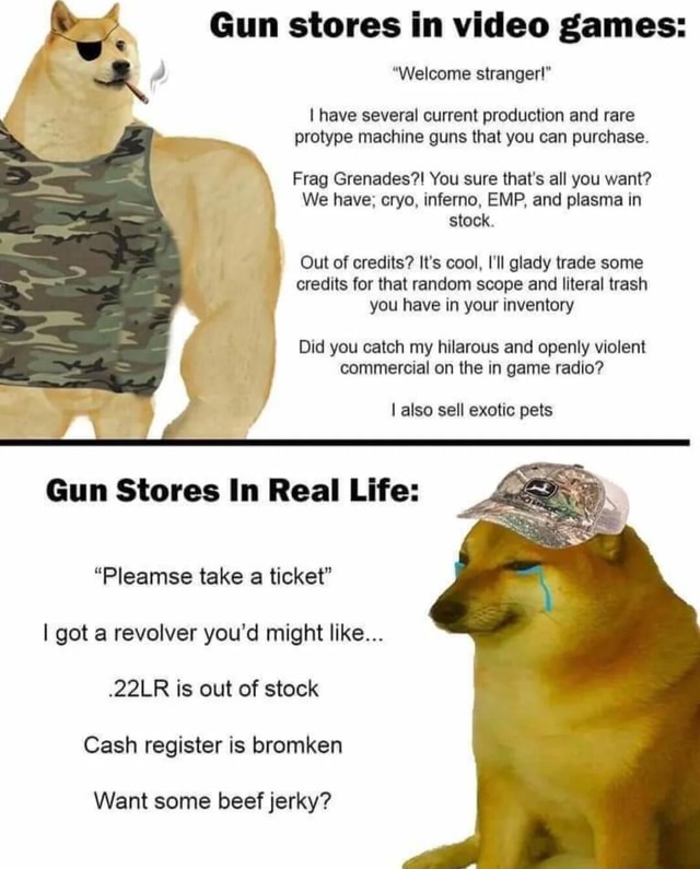 Gun Stores In Video Games: 