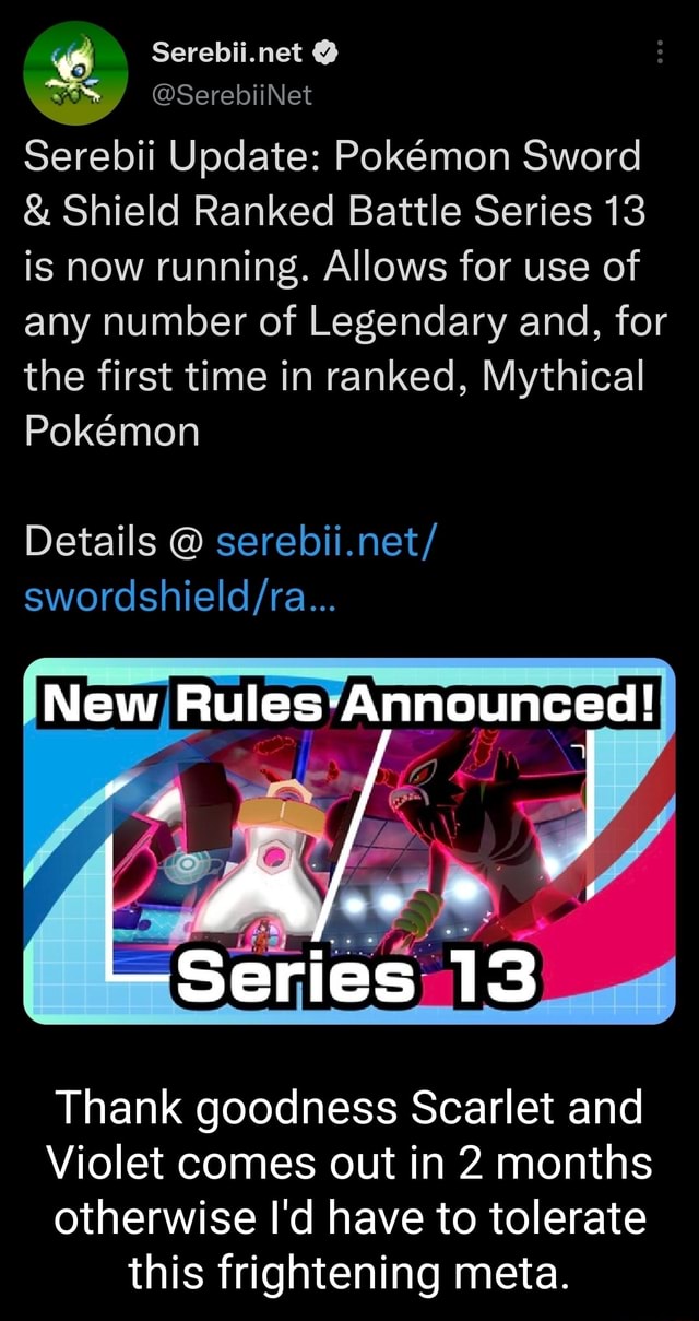 Serebii Update Pokemon Sword & Shield Ranked