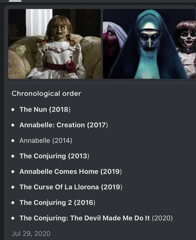 What Order To Watch The Conjuring And Annabelle: A Complete Guide