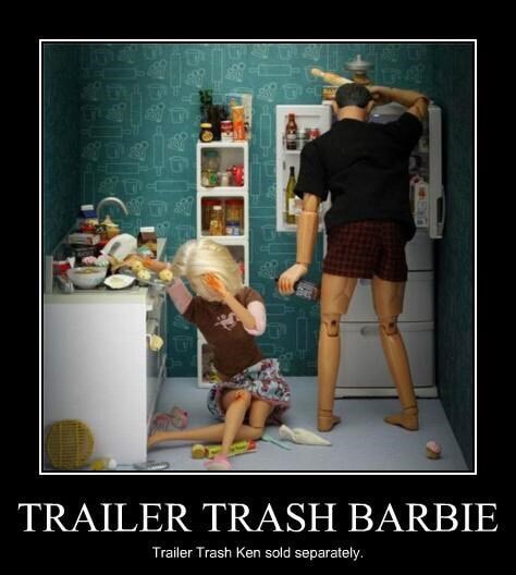 Trash barbie white white trash: