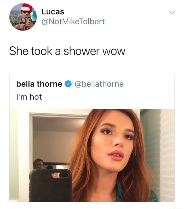 Bella thorne shower