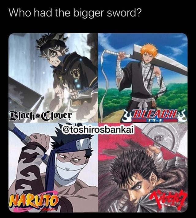 Who had the bigger sword? - iFunny