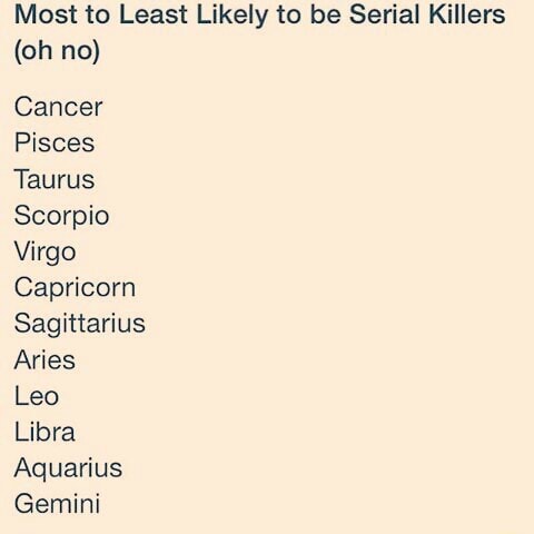 How many serial killers are libras