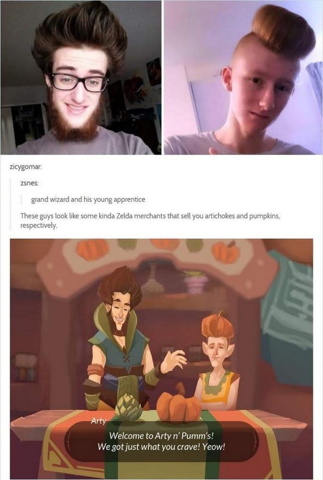 These guys look like some kinda Zelda merchants that sell you 