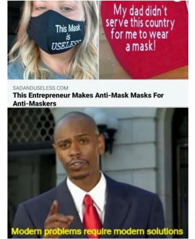 À serve this country UNS. for me to wear a mask ADANDU ADAN ELES OM