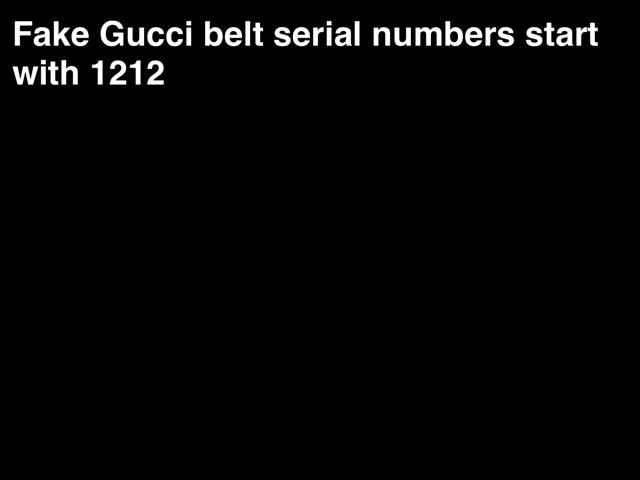 1212 gucci belt serial number
