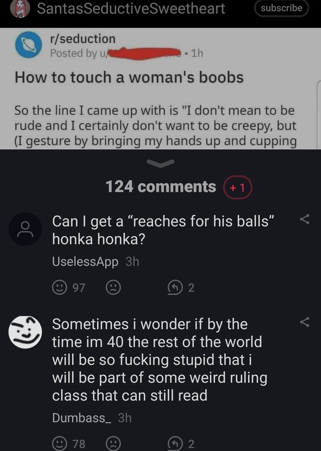 Santasseductivesweetheart subscribe posted by lh how to touch a woman s