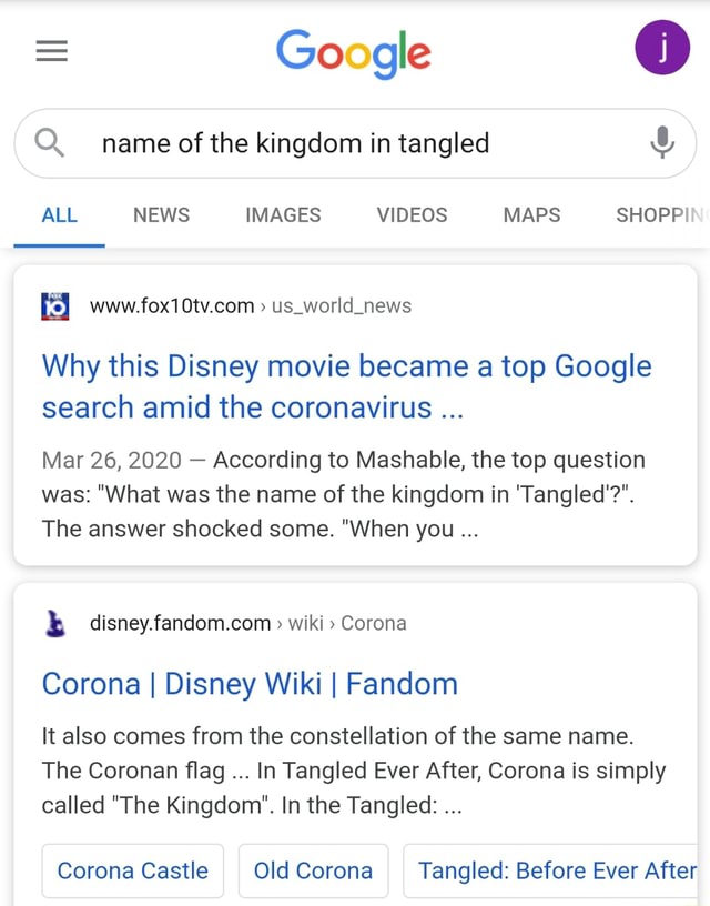 What was the name of the kingdom in Tangled?