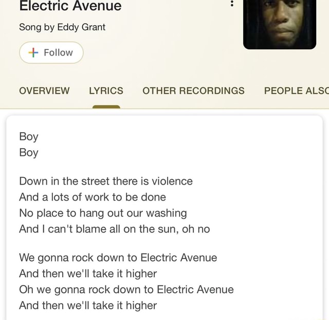 Eddy Grant Electric Avenue Lyrics Sale | fast-lisa.unibo.it