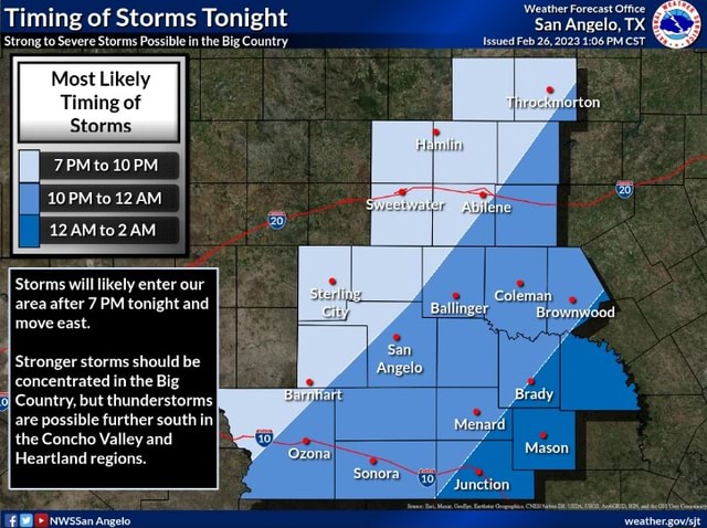 Weather Forecast Office I tet Timing of Storms Tonight San Angelo, TX ...
