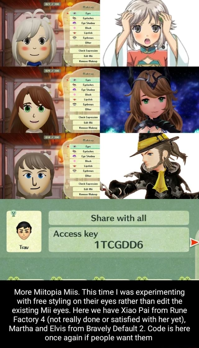 miitopia access key