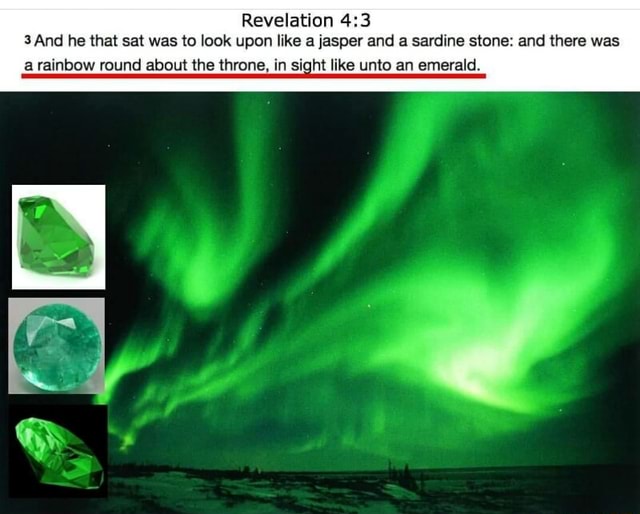 Revelation 43 3 And he that sat was to look upon like a jasper and a