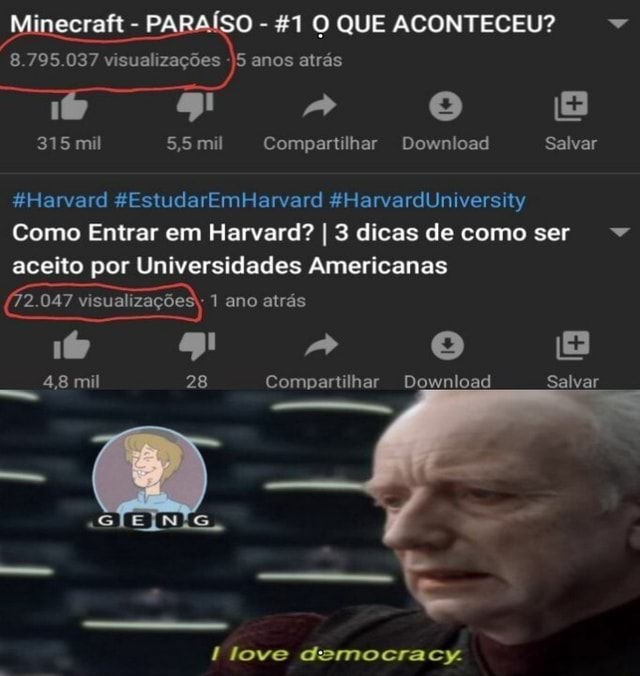 O 1 Q Que Aconteceu Como Entrar Em Harvard I 3 Dicas De Como Ser Aceito Por Universidades Americanas 2 047 Visualizacoes 1 Ano Atras 48 Mil 28 V Compartilhar Download Salvar Ifunny