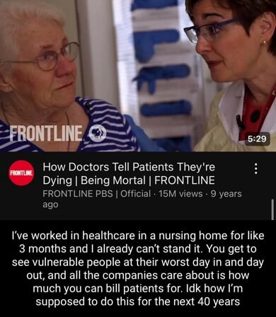 How Doctors Tell Patients They're Dying I Being Mortal I FRONTLINE