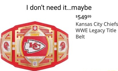 Custom Kansas City Chiefs Wwe Legacy Title Belt Shirt