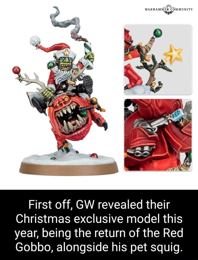 \ WARHAMMER COMMUNITY First off, GW revealed their Christmas exclusive ...