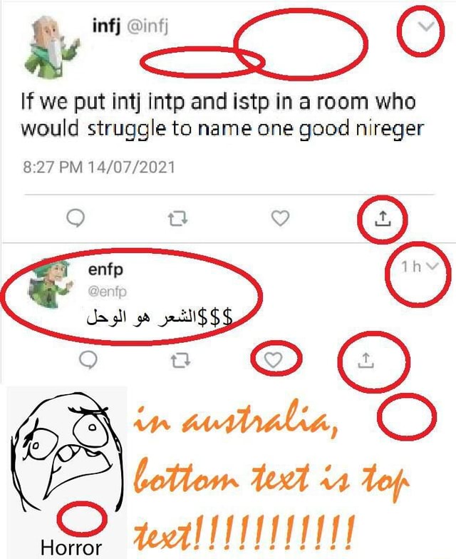 If We Put Intj Intp And Istp In A Room Who Would Struggle To Name One Good Nireger Pm Enfp In Australia Bottom Text Top