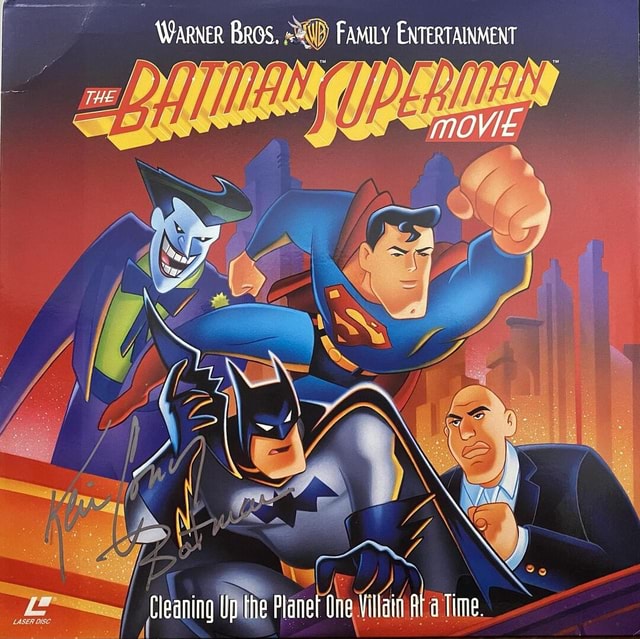 The Batman Superman Movie on Laserdisc! Kevin Conroy signature as ...