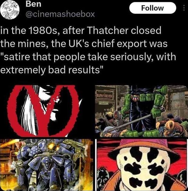 Ben C Follow cinemashoebox in the 1980s, after Thatcher closed the