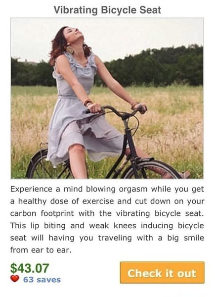 Vibrating Bicycle Seat Experience A Mind Blowing Orgasm While You Get A Healthy Dose Of Exercise
