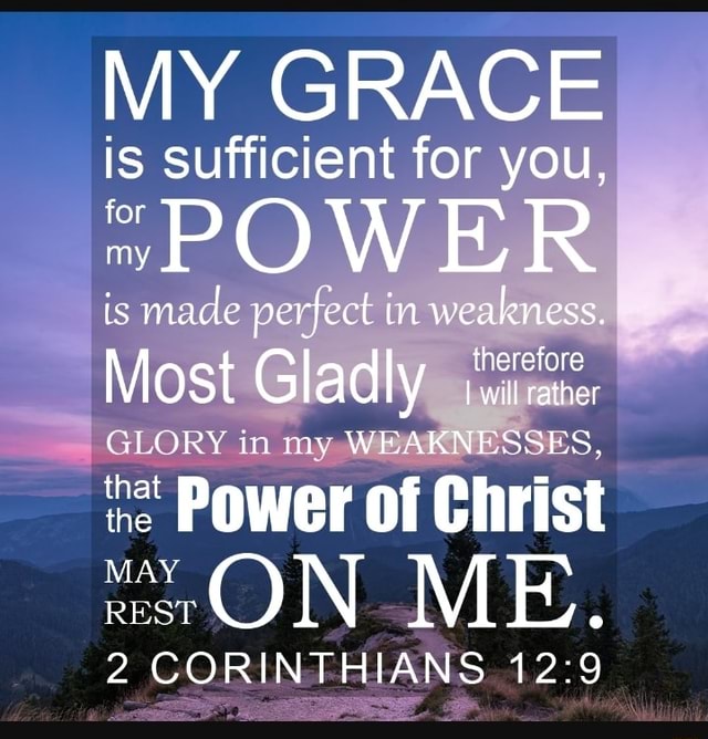 MY IS GRACE IS SUTTICIENT TOF YOU, 