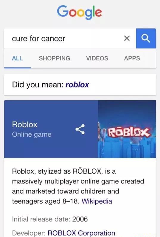 Cure For Cancer X ª Did You Mean Roblox Roblox Stylized As Roblox Is A Massively Multiplayer Online Game Created And Marketed Toward Children And Teenagers Aged 8 18 Wikipedia Initial Release Date - what does lr mean in roblox