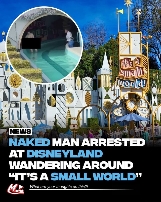 A Naked Man Was Arrested At Disneyland In California After Stripping Down And Wandering Around