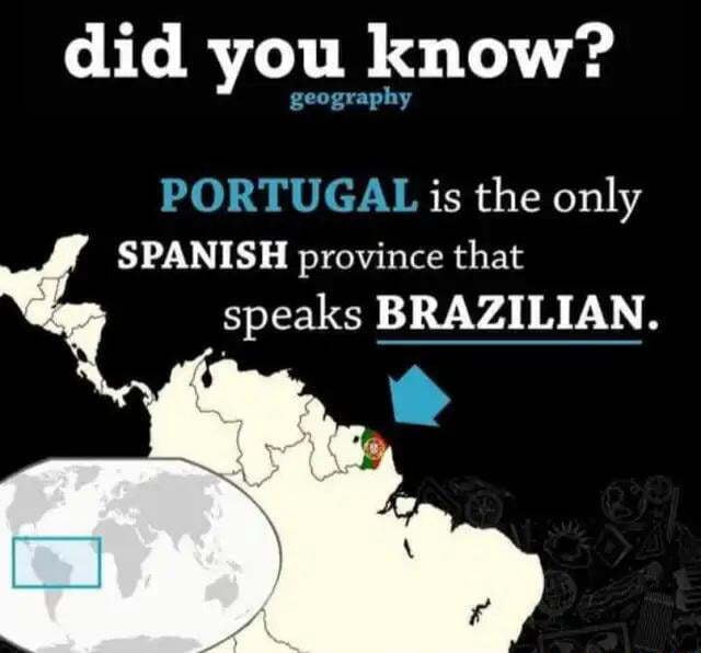 Did you know? geography PORTUGAL is the only SPANISH province that
