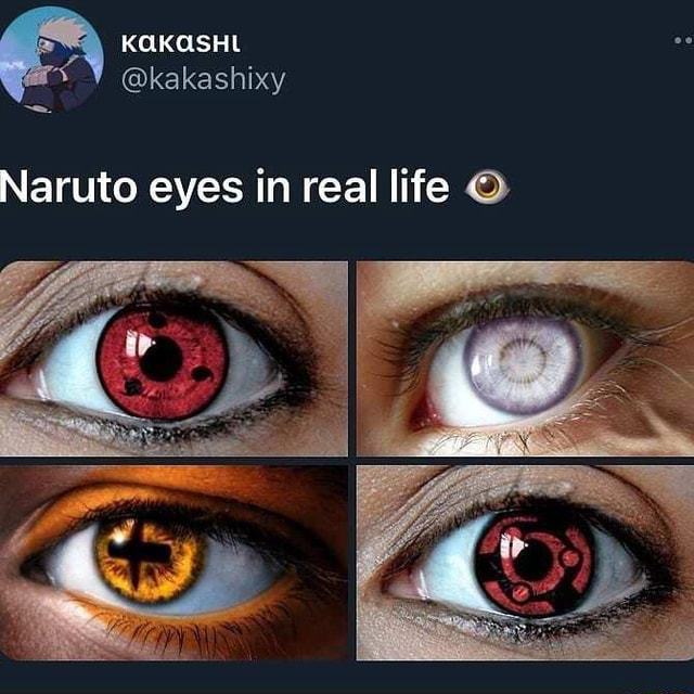 Ere kakashixy Naruto eyes in real life seo.title
