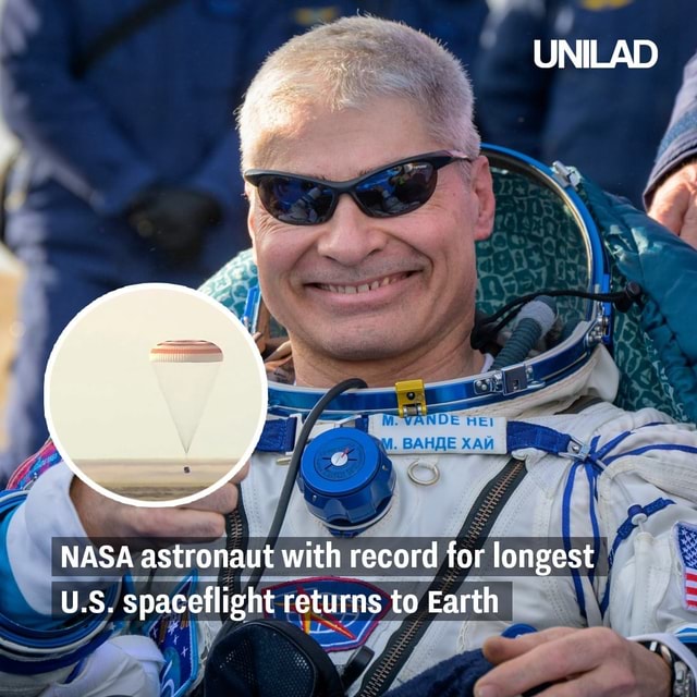 NASA astronaut with record for longest U.S. spaceflight returns to ...