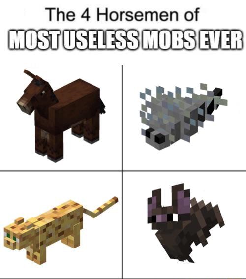 The 4 Horsemen of MOSTUSELESS /MOBS EVER} - iFunny