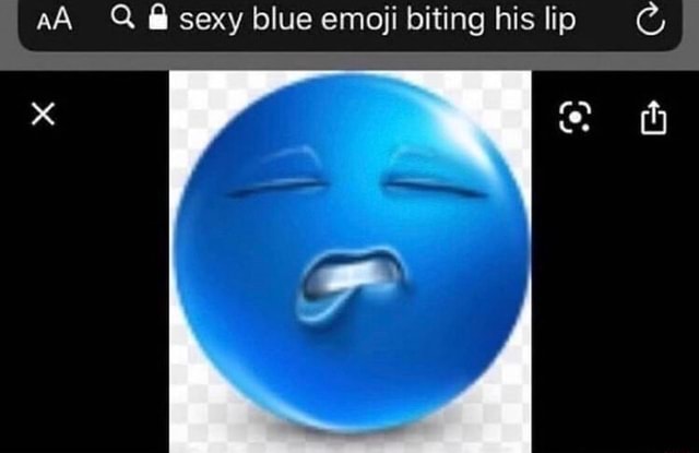 Biting Lip Emoji Discord Aa Sexy Blue Emoji Biting His Lip I Experisets