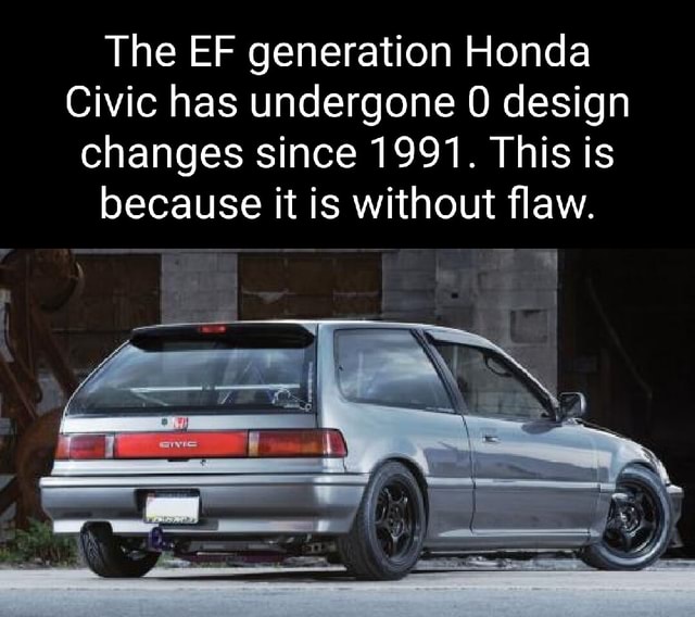 素敵でユニークな The EF generation Honda Civic has undergone design changes ビジネス・経済
