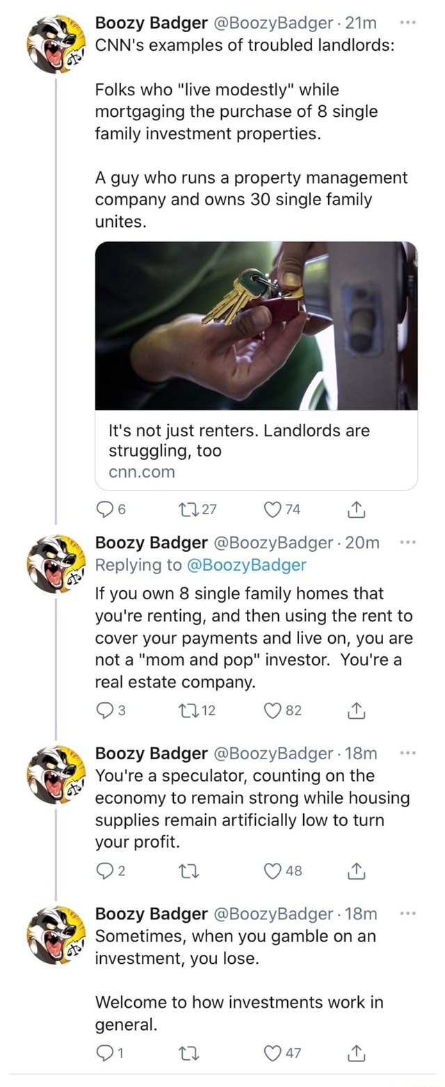 Boozy Badger BoozyBadger CNN's examples of troubled landlords Folks