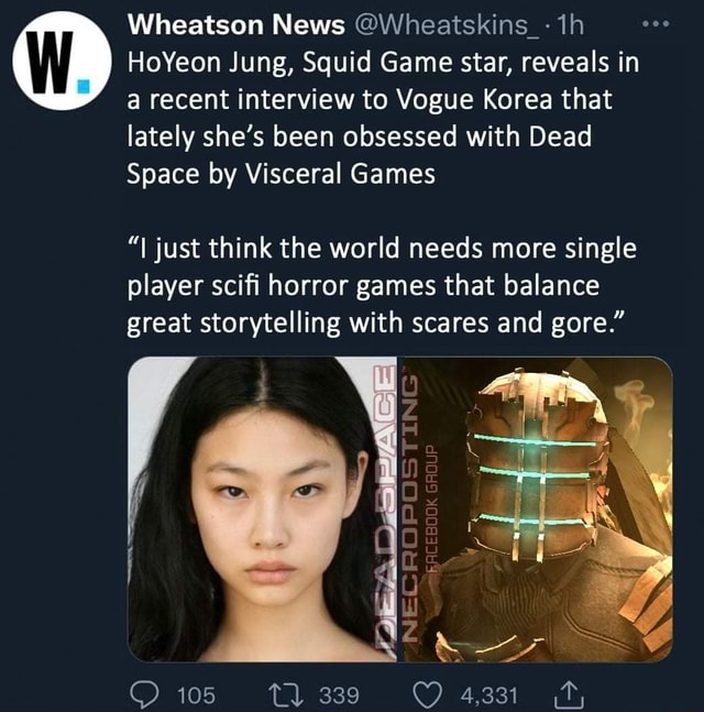 Wheatson News Wheatskins Th Hoyeon Jung Squid Game Star Reveals In A Recent Interview To 4170