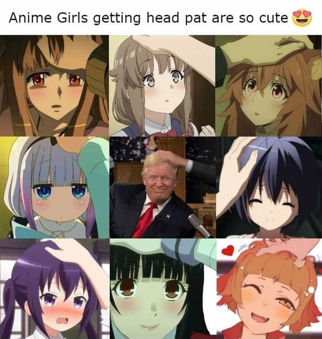 Anime Girls getting head pat are so cute &) 